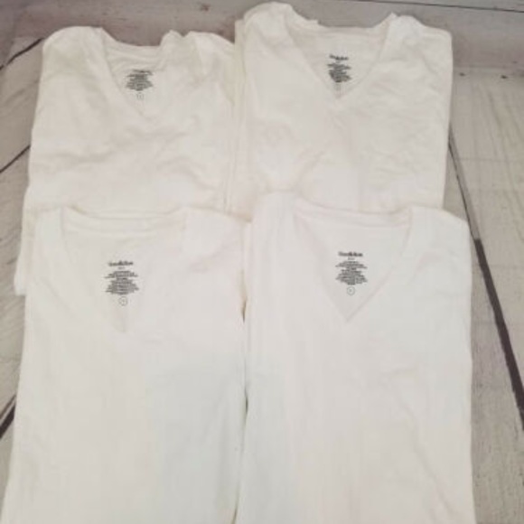 Goodfellow & Co Other - Men's Classic White V-Neck T-Shirts Size XL